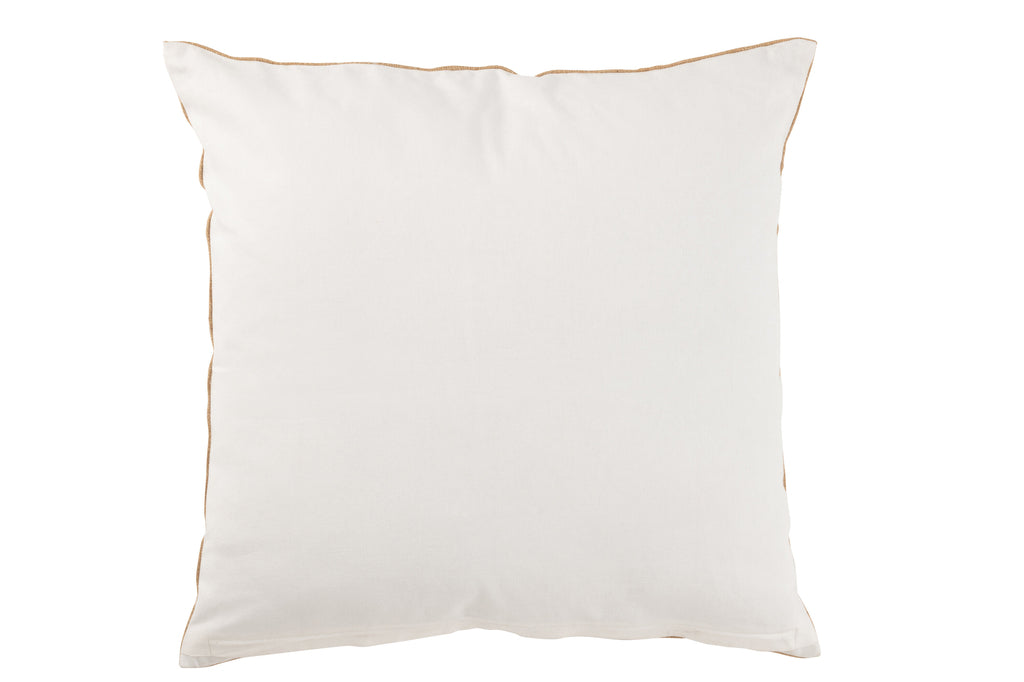 Kussen Olifant Textiel Naturel/Wit L - J-LINE