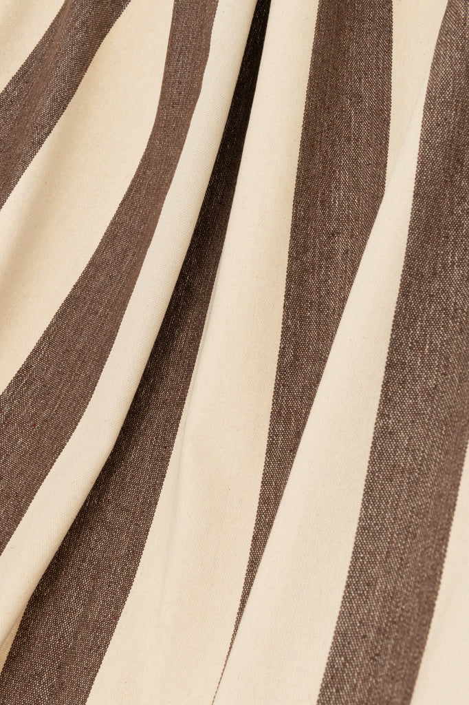 Hangmat brede strepen donkerbruin/beige - J-LINE