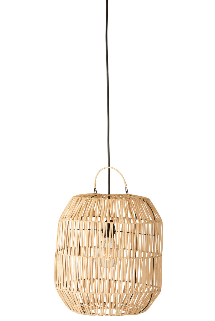 Lampenkap cilinder rotan natuurlijk - J-LINE