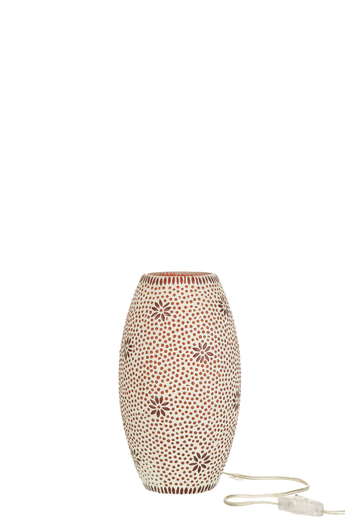 Lampe de table Bram Glass rouge M - J-LINE