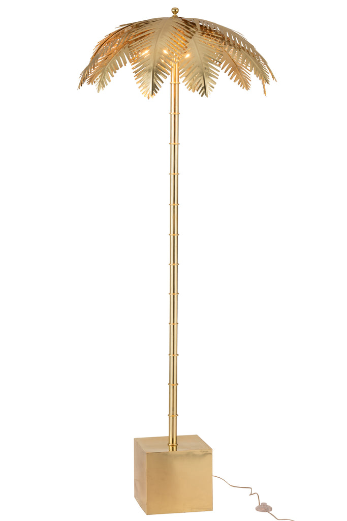 Lampadaire Feuilles de Coco Acier - J-LINE
