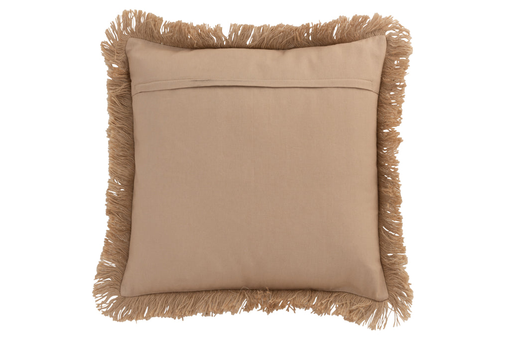 Kussen bloem Abstract Jute - J-LINE