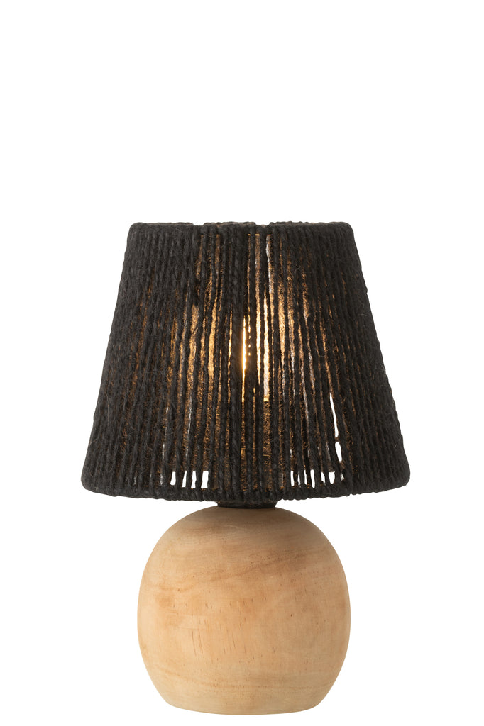 Lampe de table Bois/Métal Noir - J-LINE
