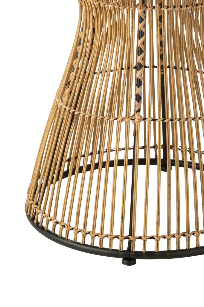 Bijzettafel groeven rotan J-LINE