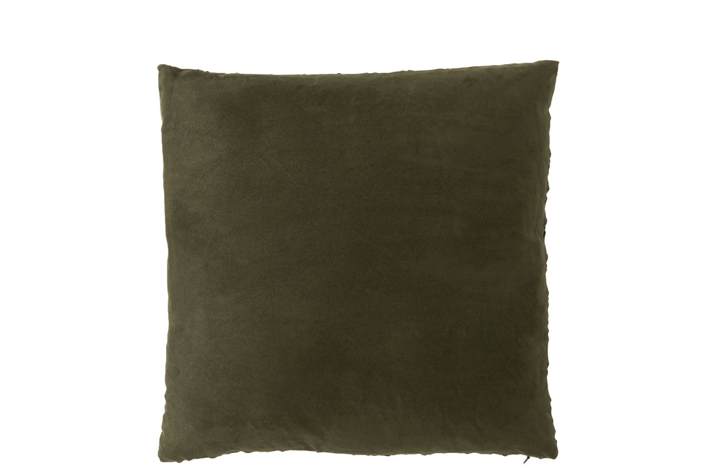 Kussen Geweven Polyester Groen - J-LINE