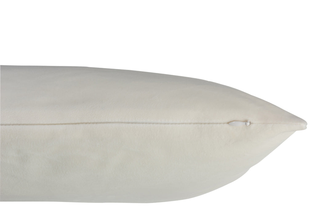 Kussen Fluweel Wit - J-LINE