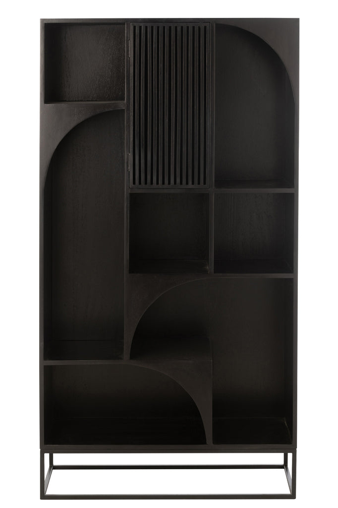 Rek Mango Hout/Mdf Zwart J-LINE