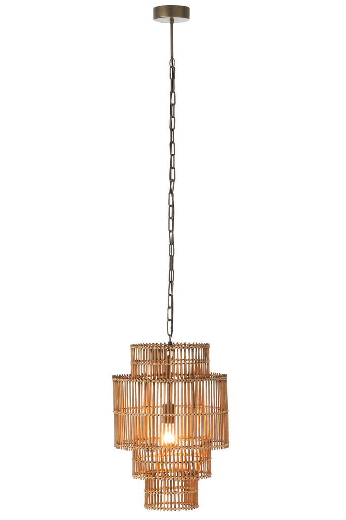 Hanglamp 4 Lagen bamboe - J-LINE