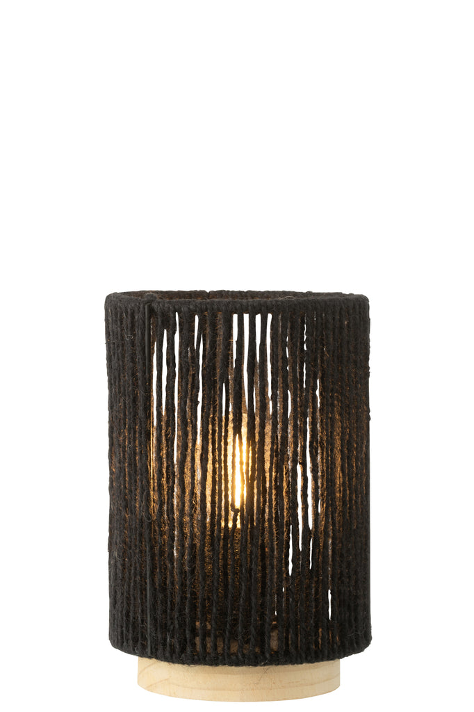 Lampe de table métal/coton L - J-LINE