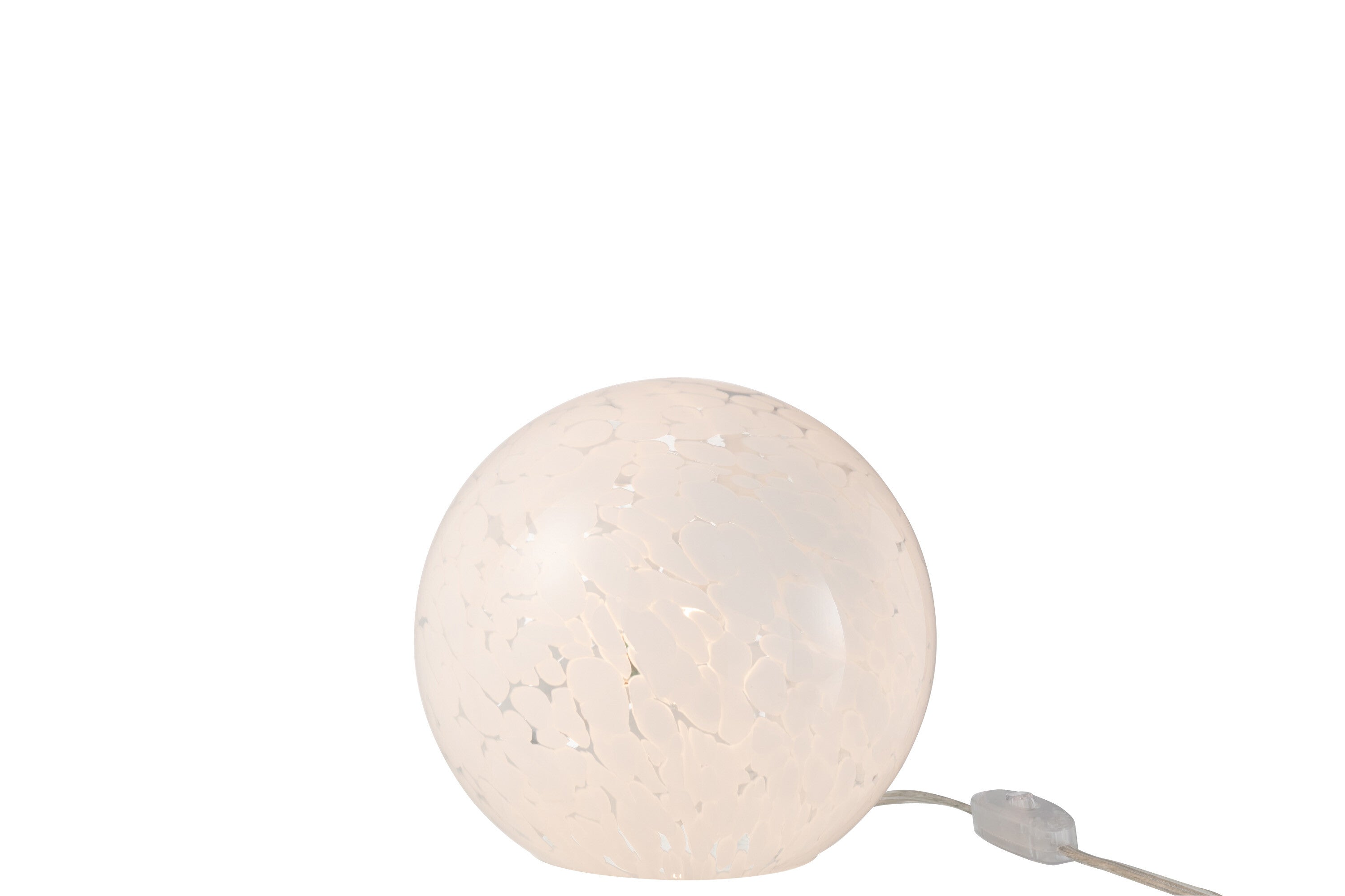 Lampe de table Dany en verre blanc S - J-LINE