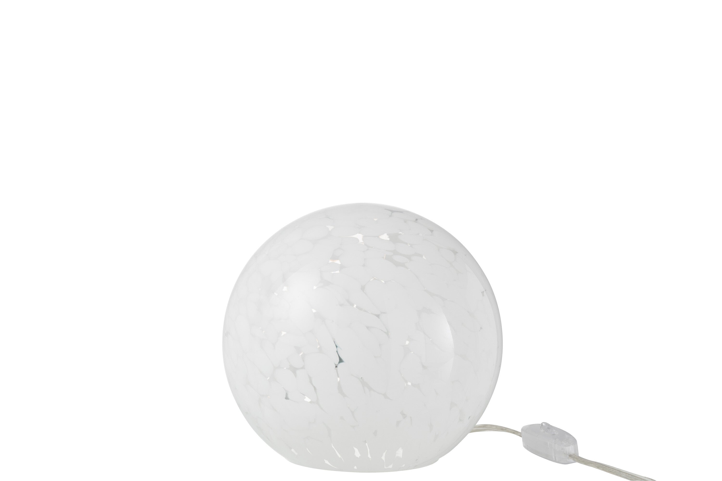 Lampe de table Dany en verre blanc S - J-LINE