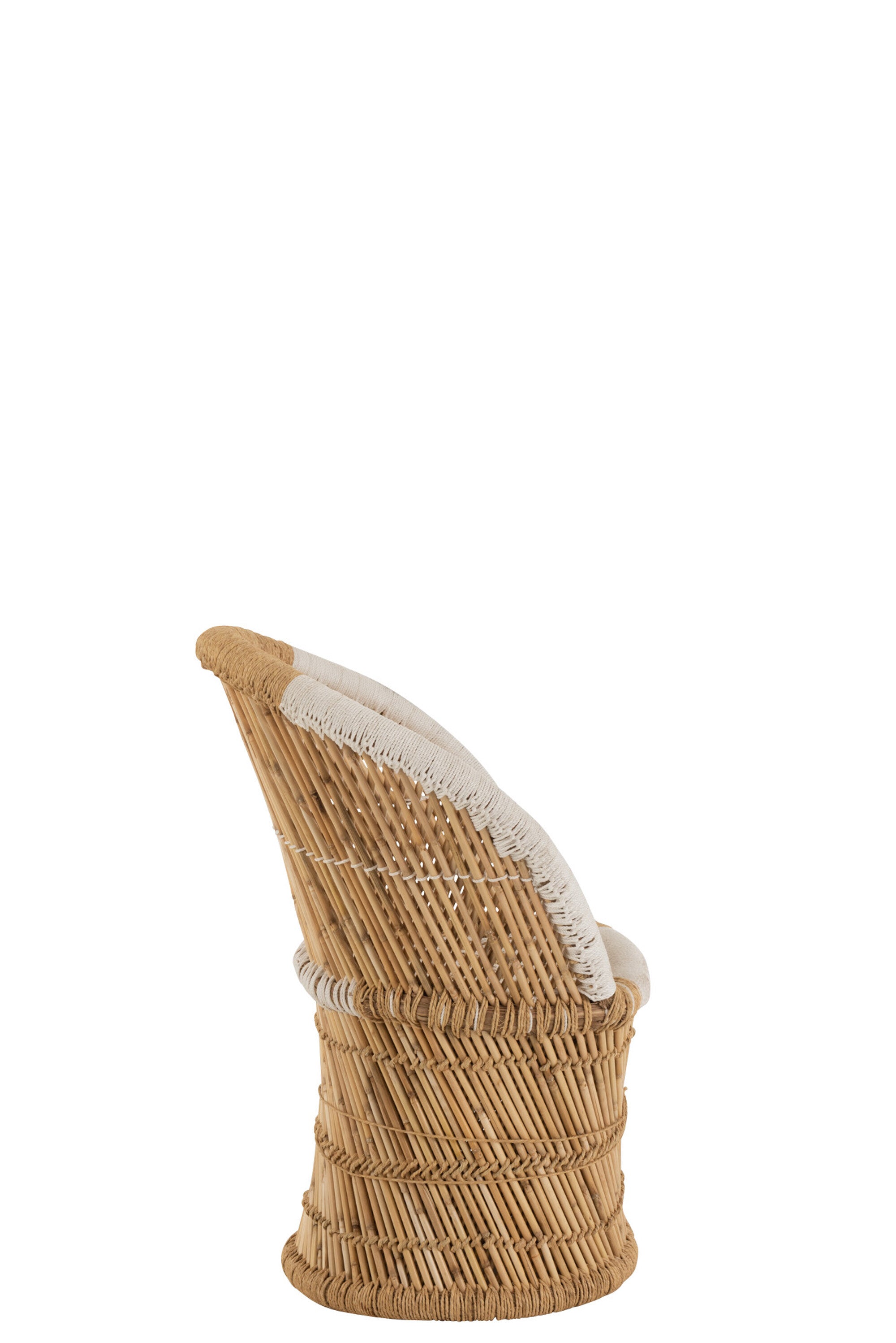 Kinderstoel Bamboe Natuur/Wit - J-LINE