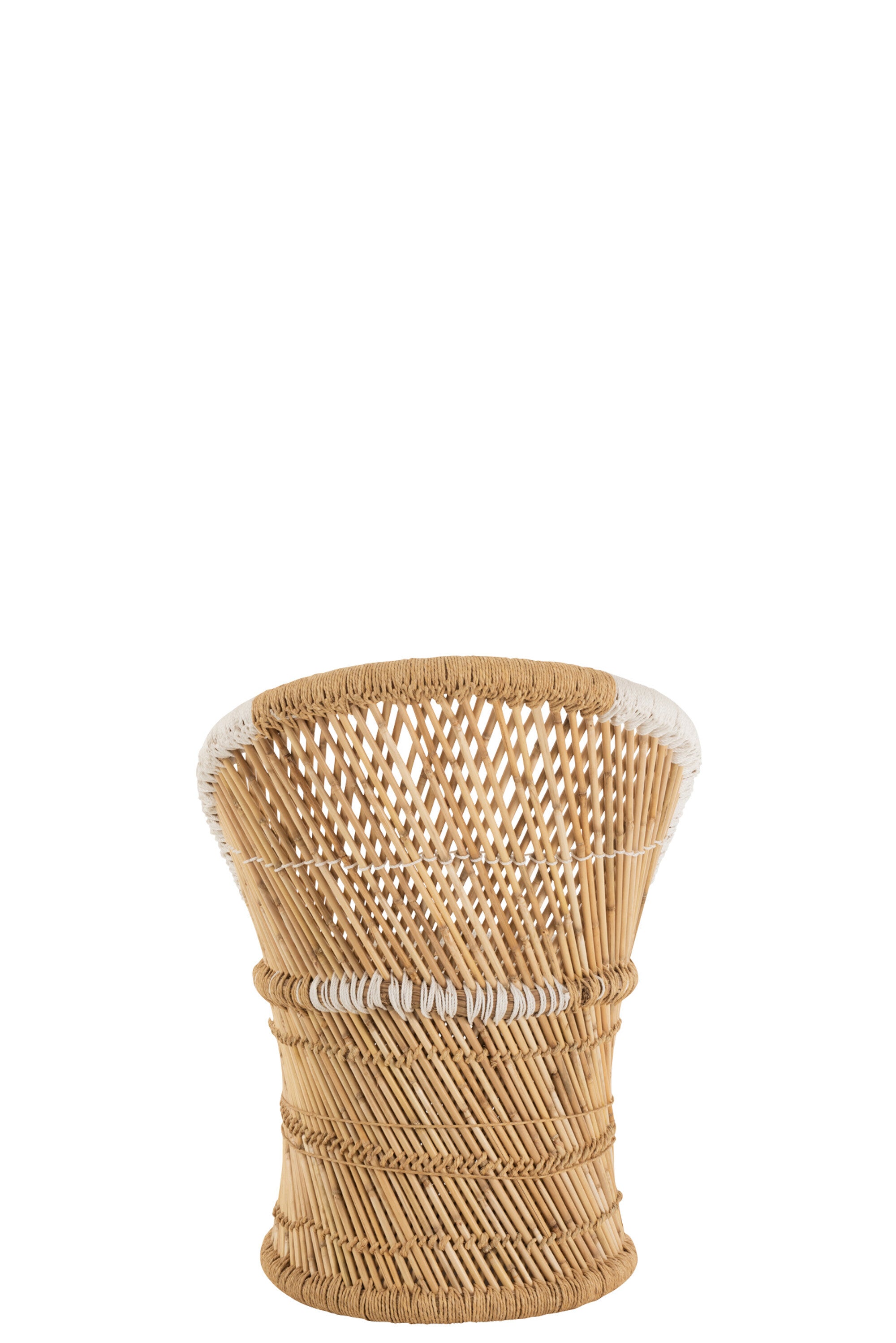 Kinderstoel Bamboe Natuur/Wit - J-LINE