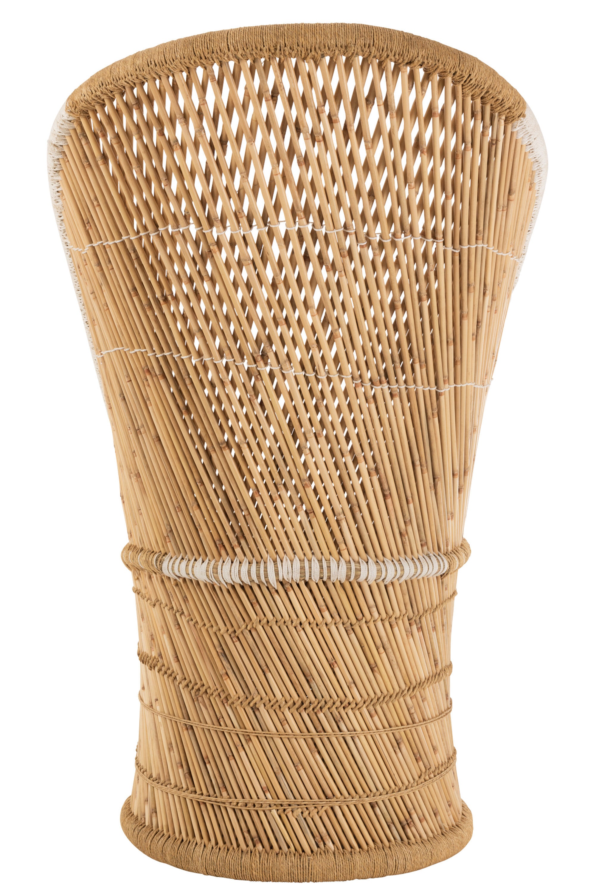 Stoel Bamboe Natuur/Wit - J-LINE