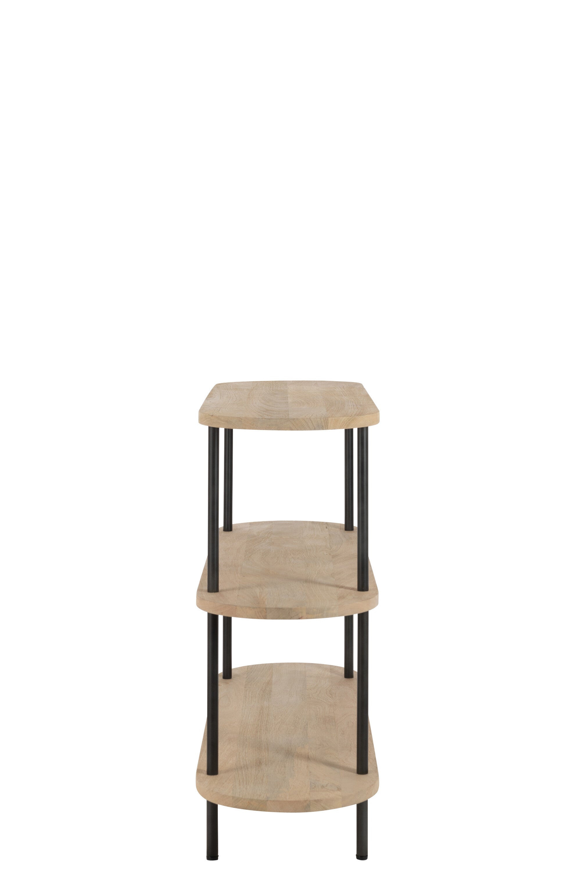 Wandtafel Eli 3 planken Mangohout/IJzer - J-LINE