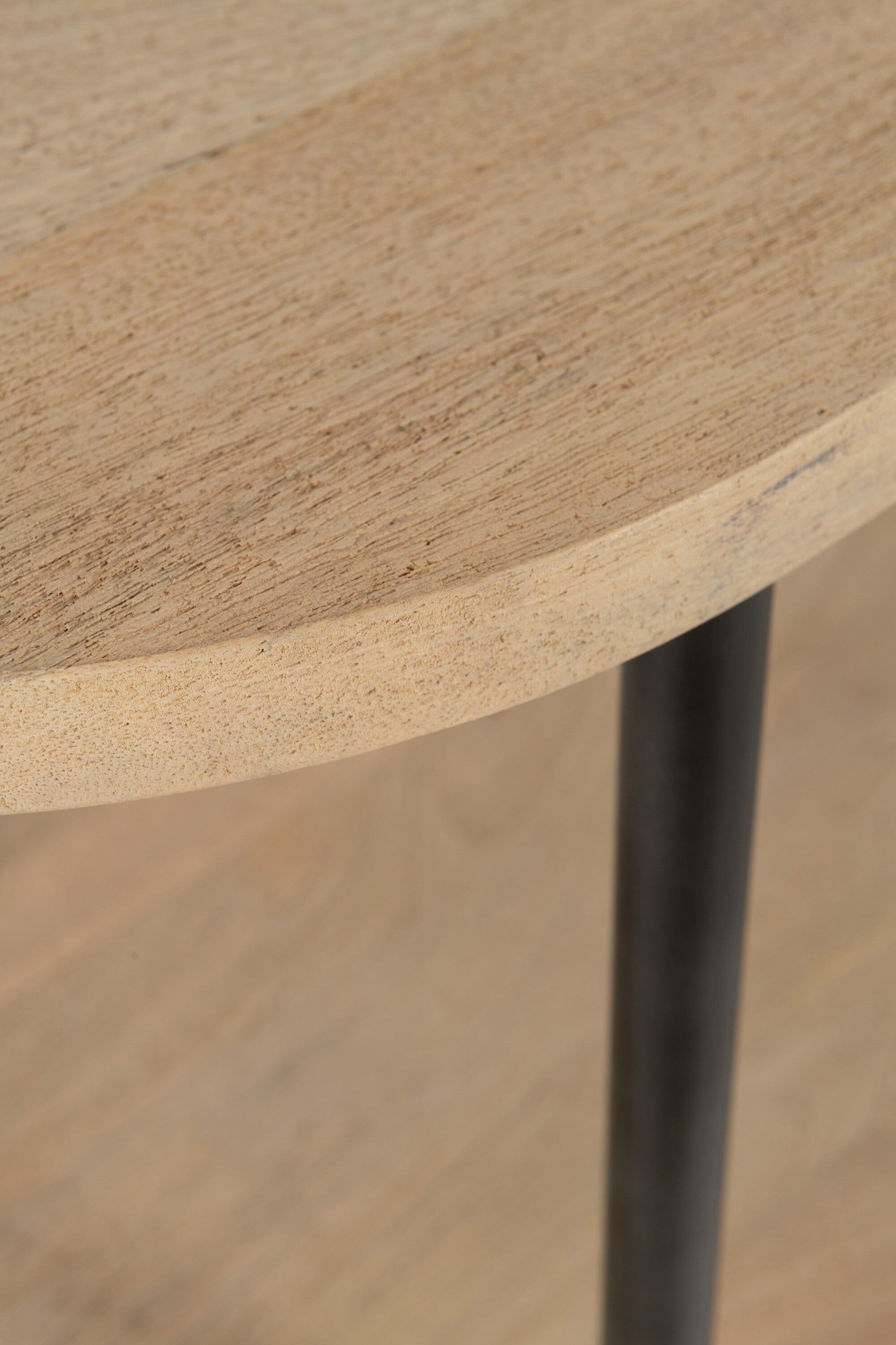 Wandtafel Eli 3 planken Mangohout/IJzer - J-LINE