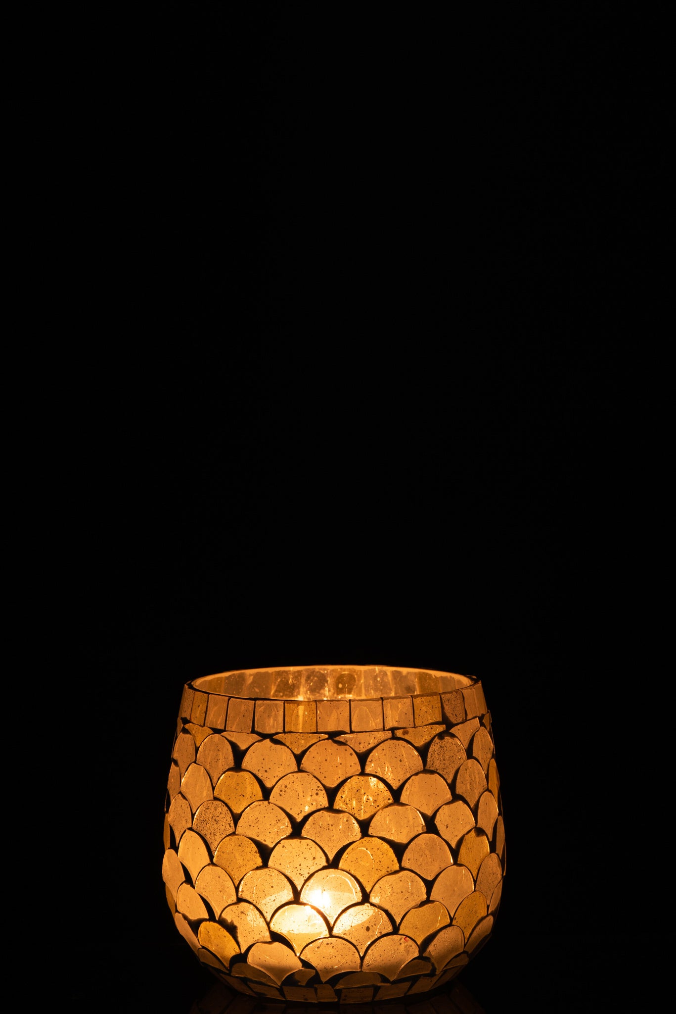 TheelichT Mozaïekglas Wit/Lichtgeel S - J-LINE