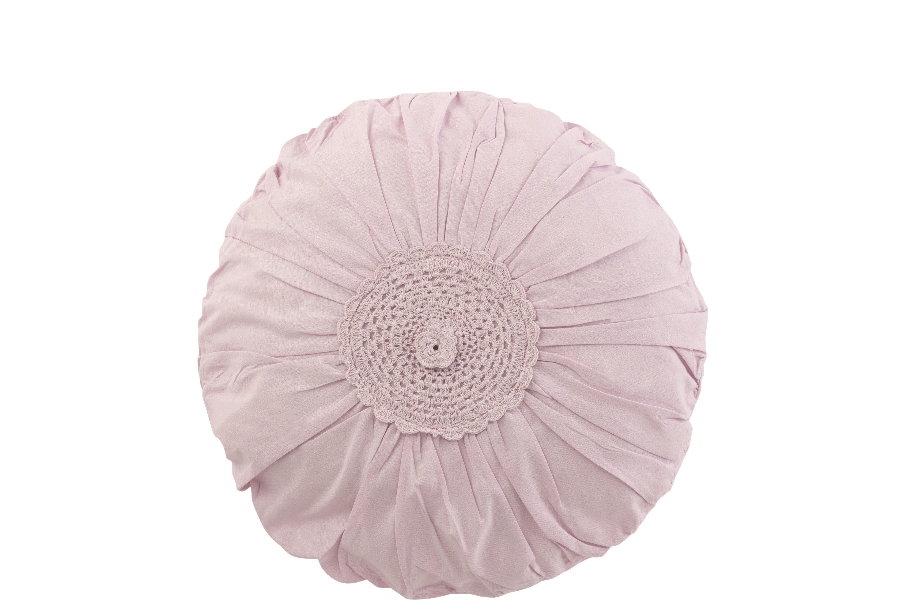 Kussen Ronde Kant Katoen Violet - J-LINE