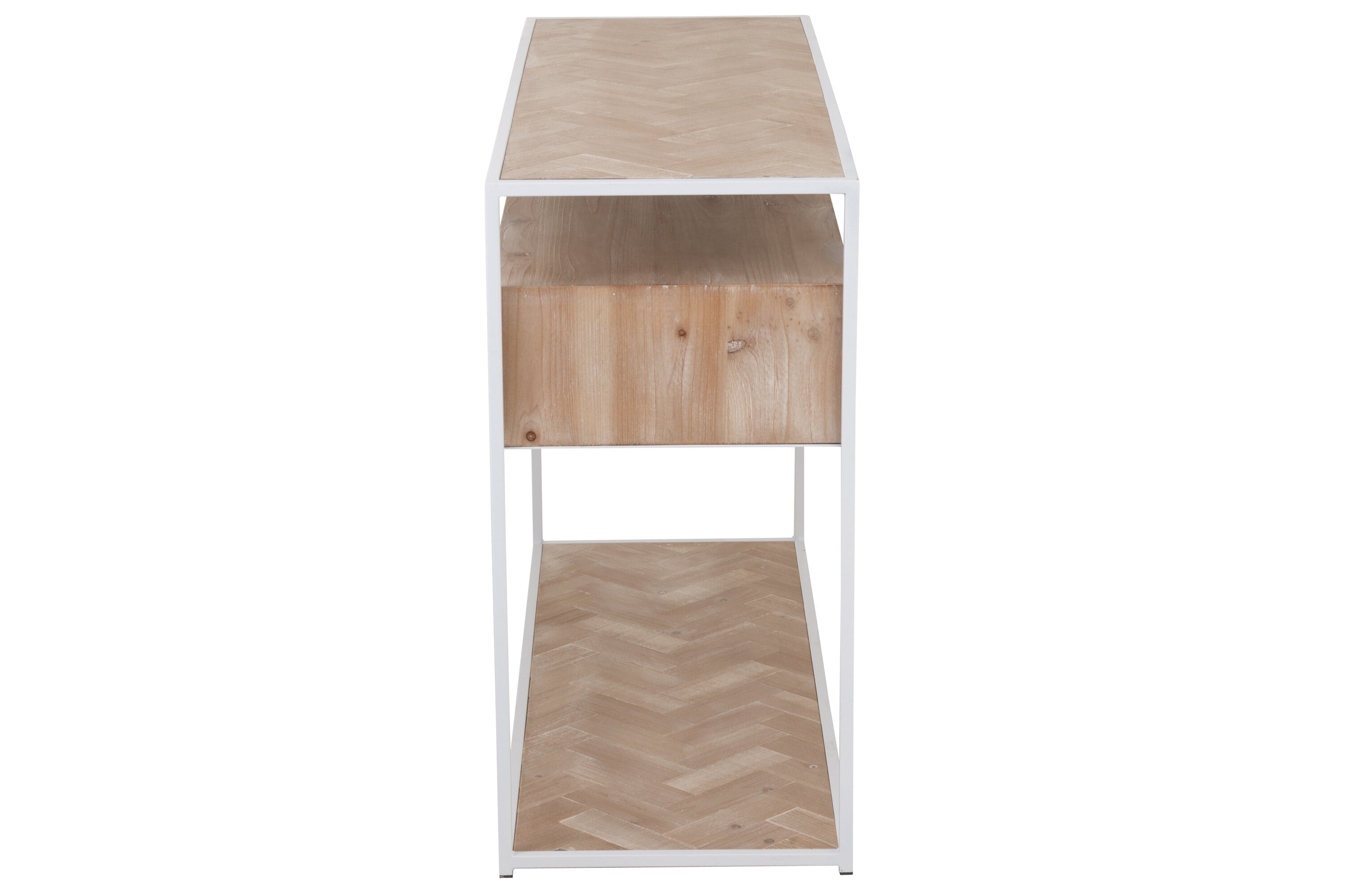 Wandtafel Zigzag 2 Laden Hout/Metaal - J-LINE