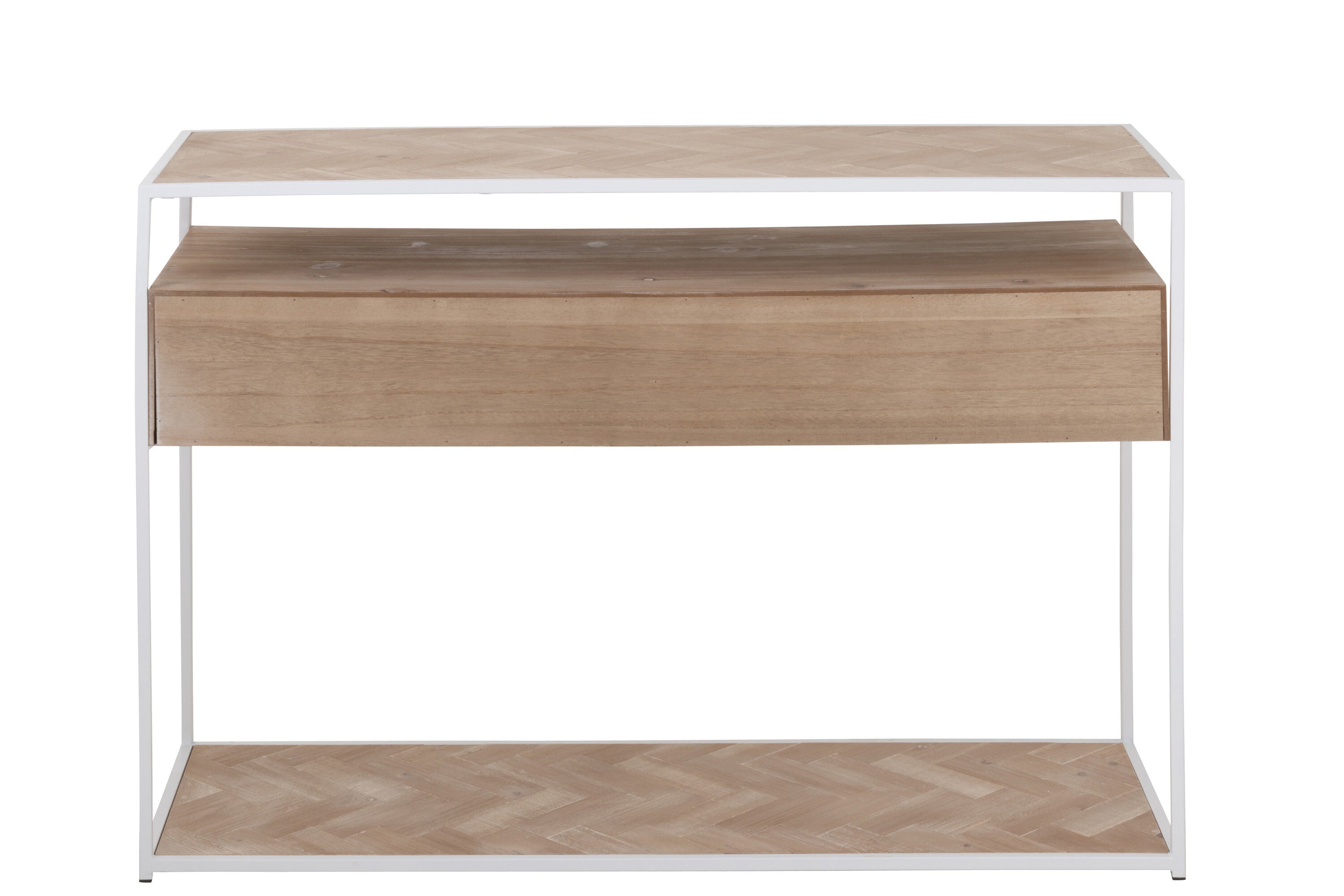 Wandtafel Zigzag 2 Laden Hout/Metaal - J-LINE