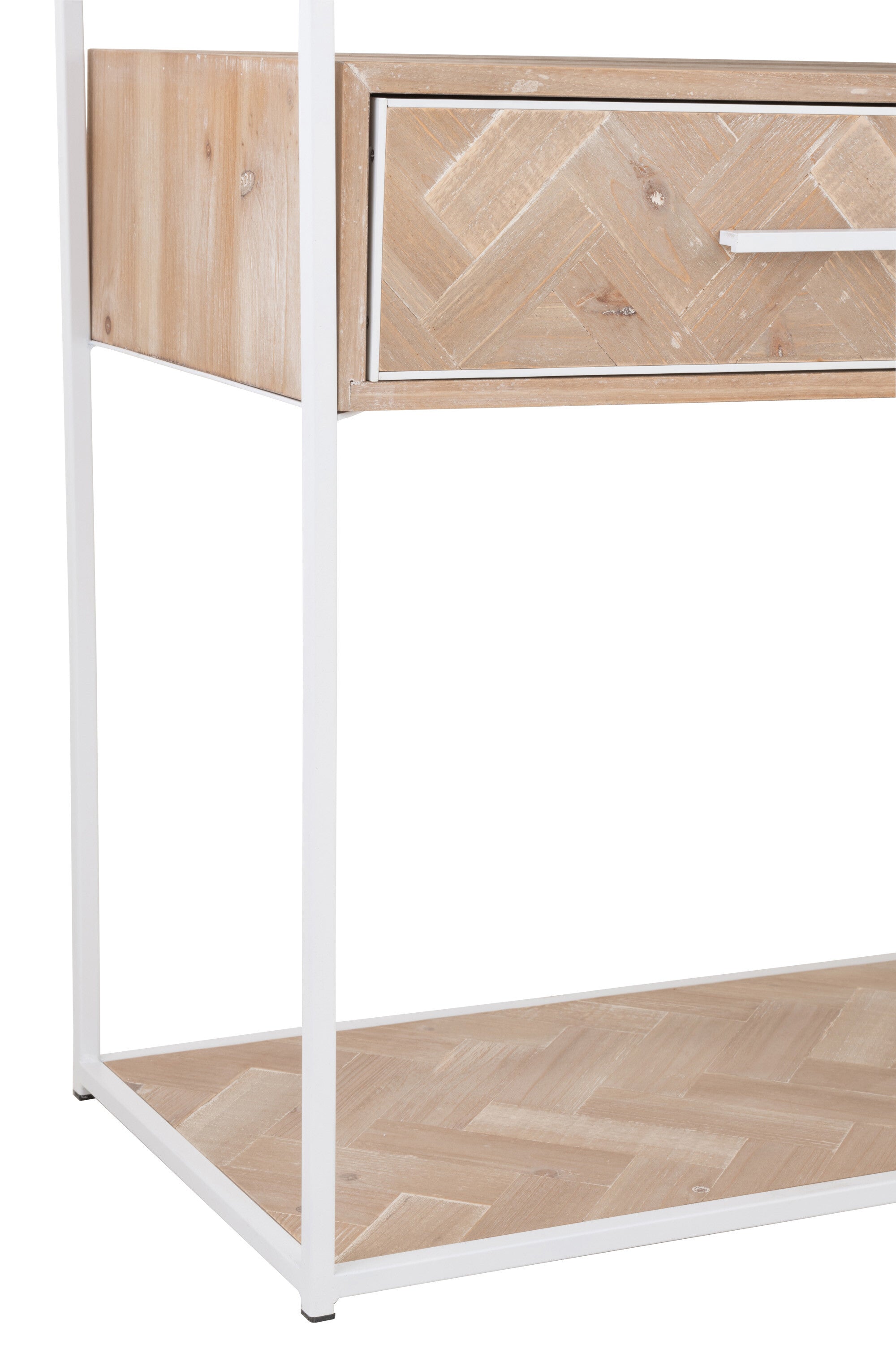 Wandtafel Zigzag 2 Laden Hout/Metaal - J-LINE