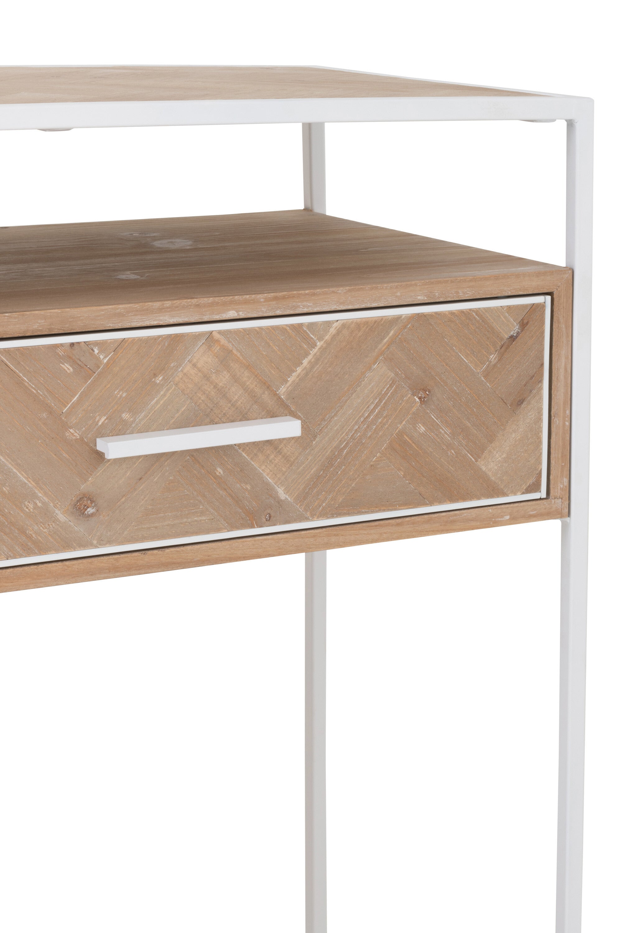 Wandtafel Zigzag 2 Laden Hout/Metaal - J-LINE