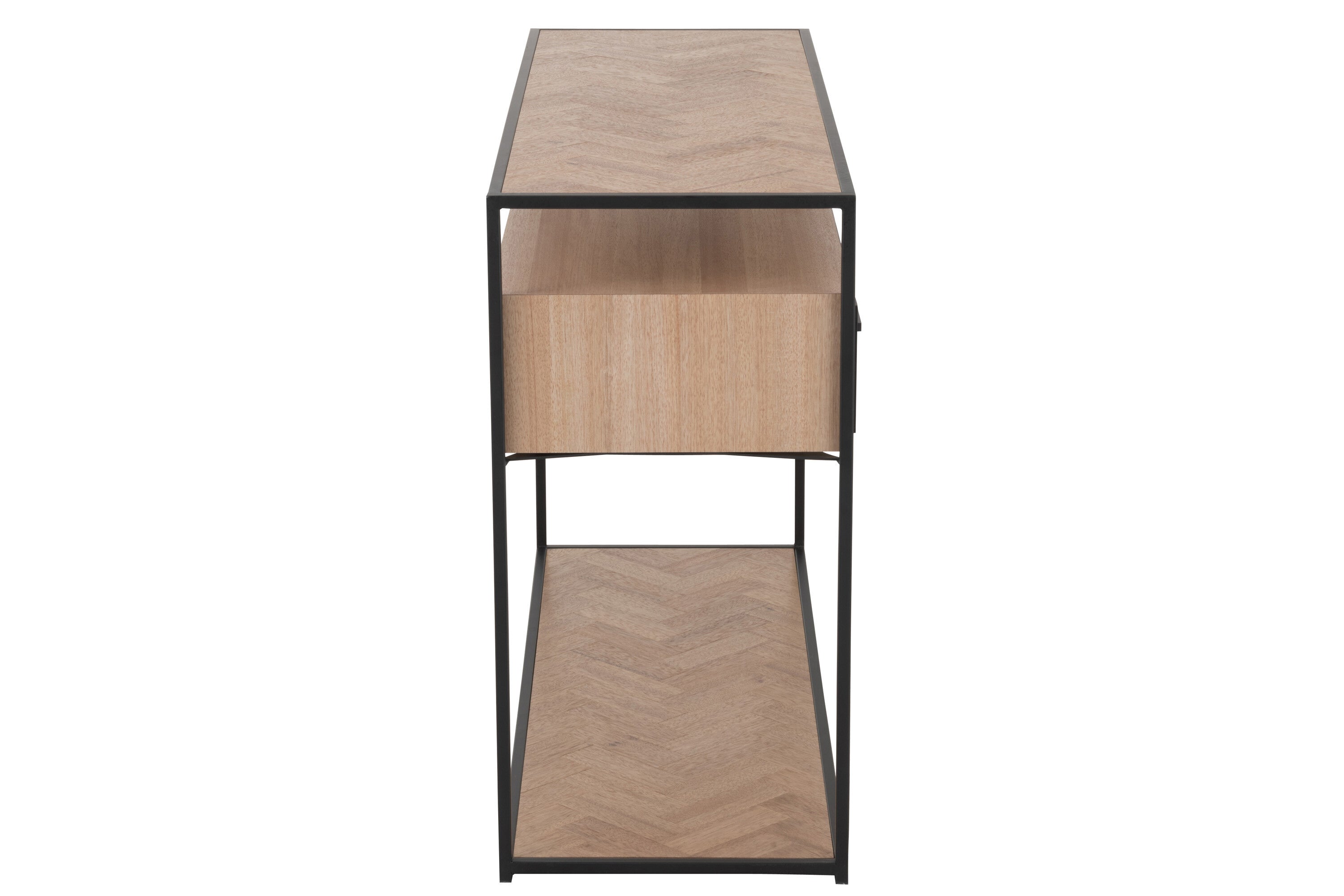 Wandtafel Zigzag 2 Laden Hout/Metaal - J-LINE