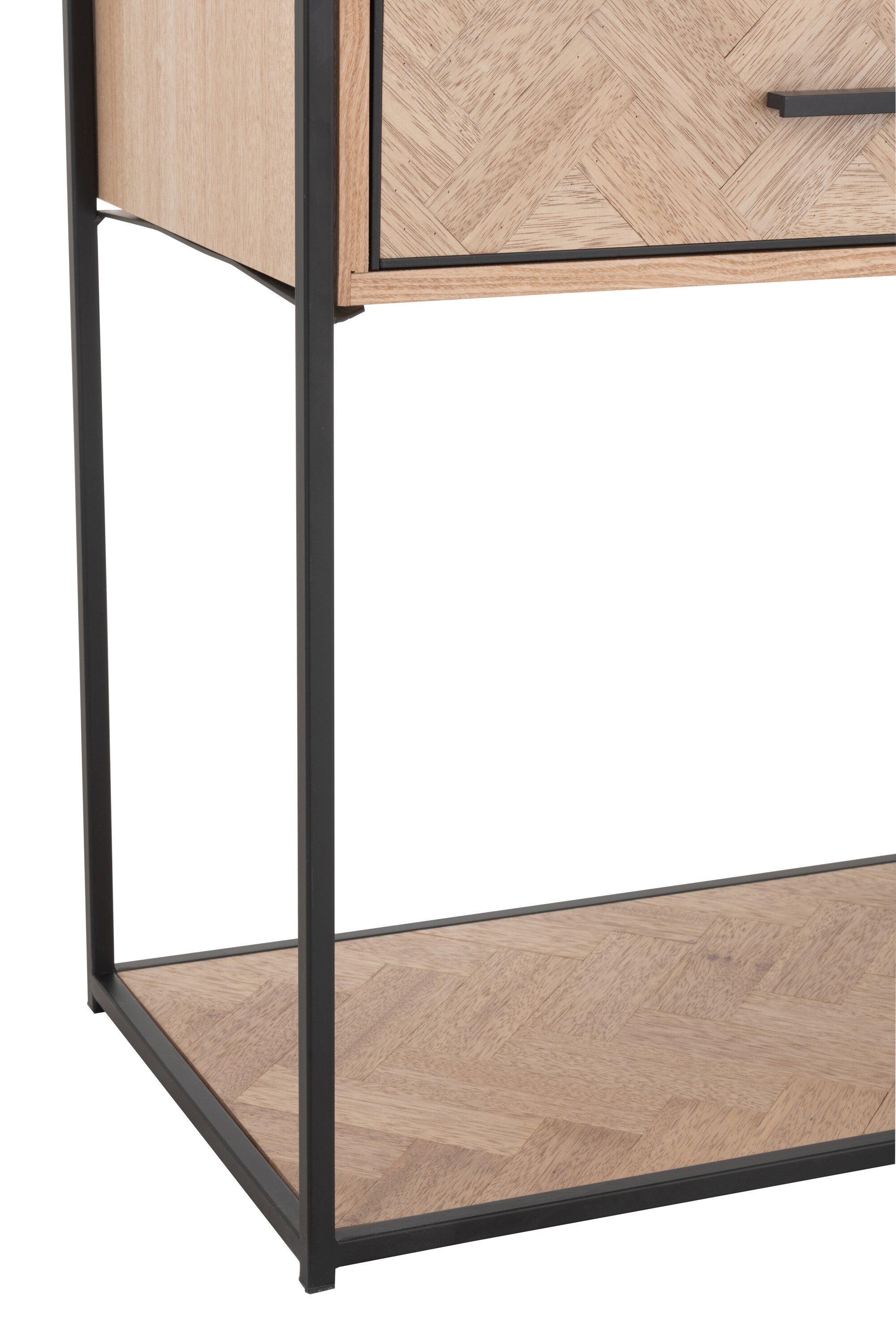 Wandtafel Zigzag 2 Laden Hout/Metaal - J-LINE