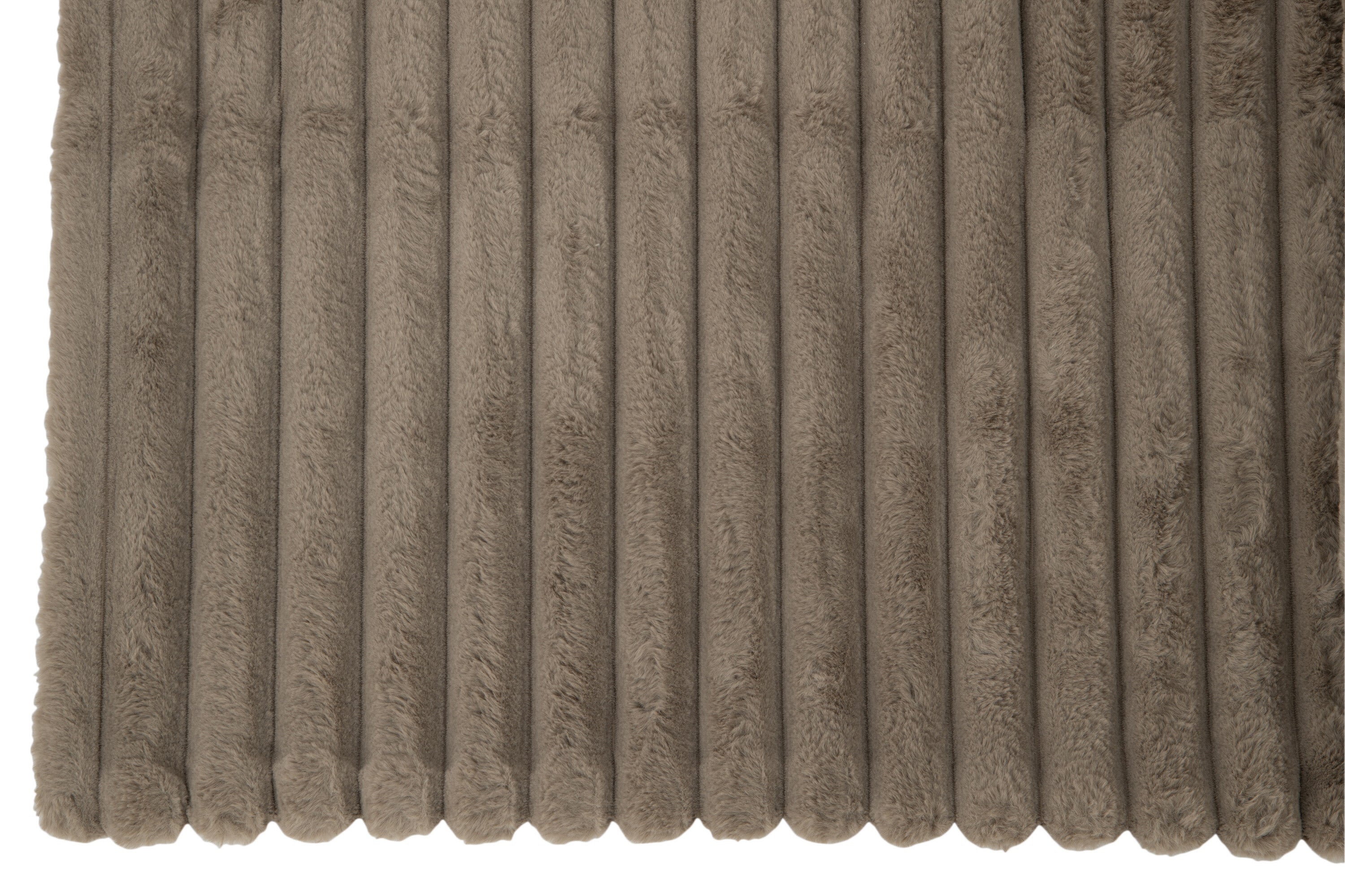 Plaid polyester gris souris - J-LINE