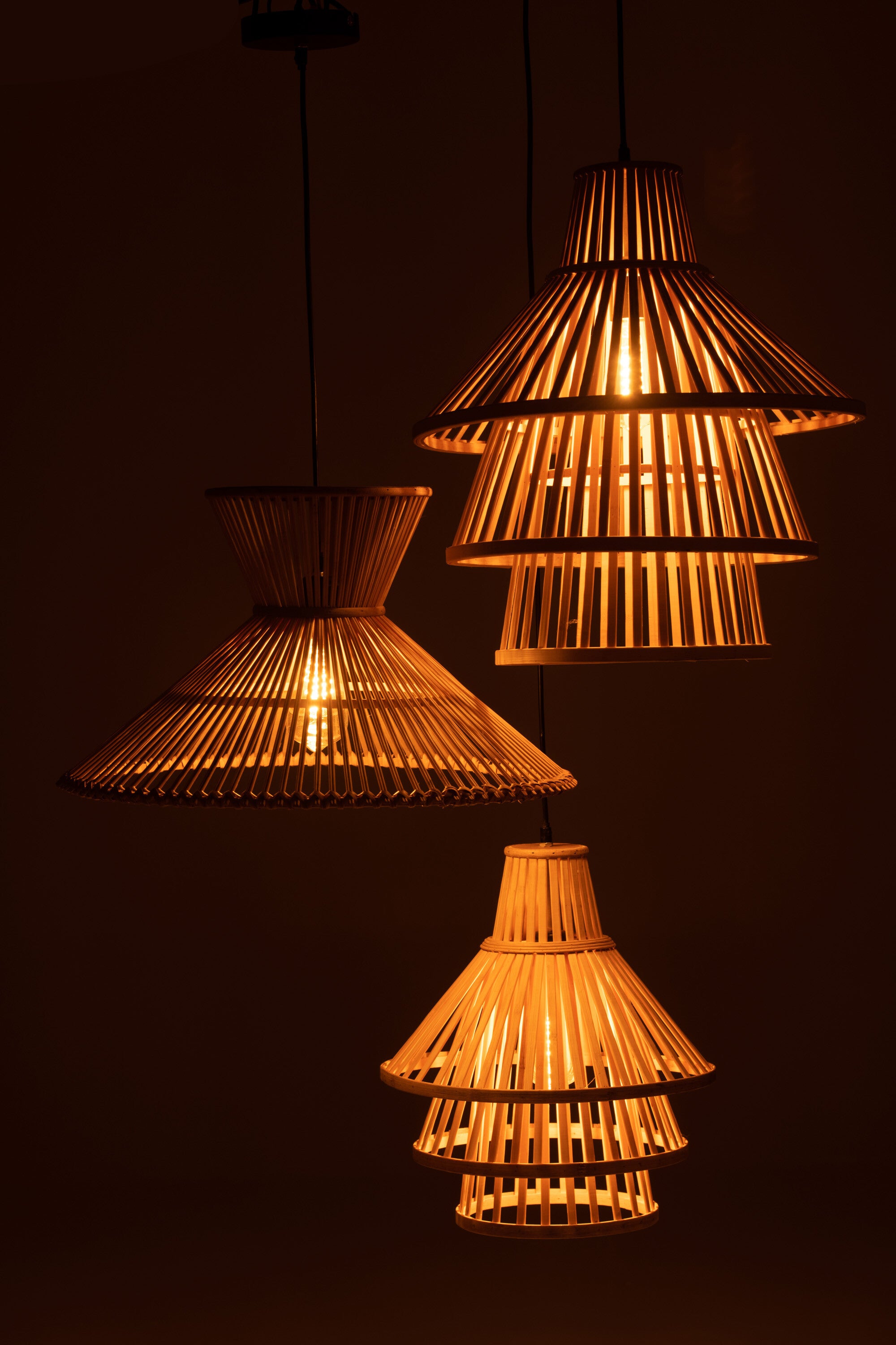 Hanglamp Lagen Bamboe Natuurlijk S - J-LINE