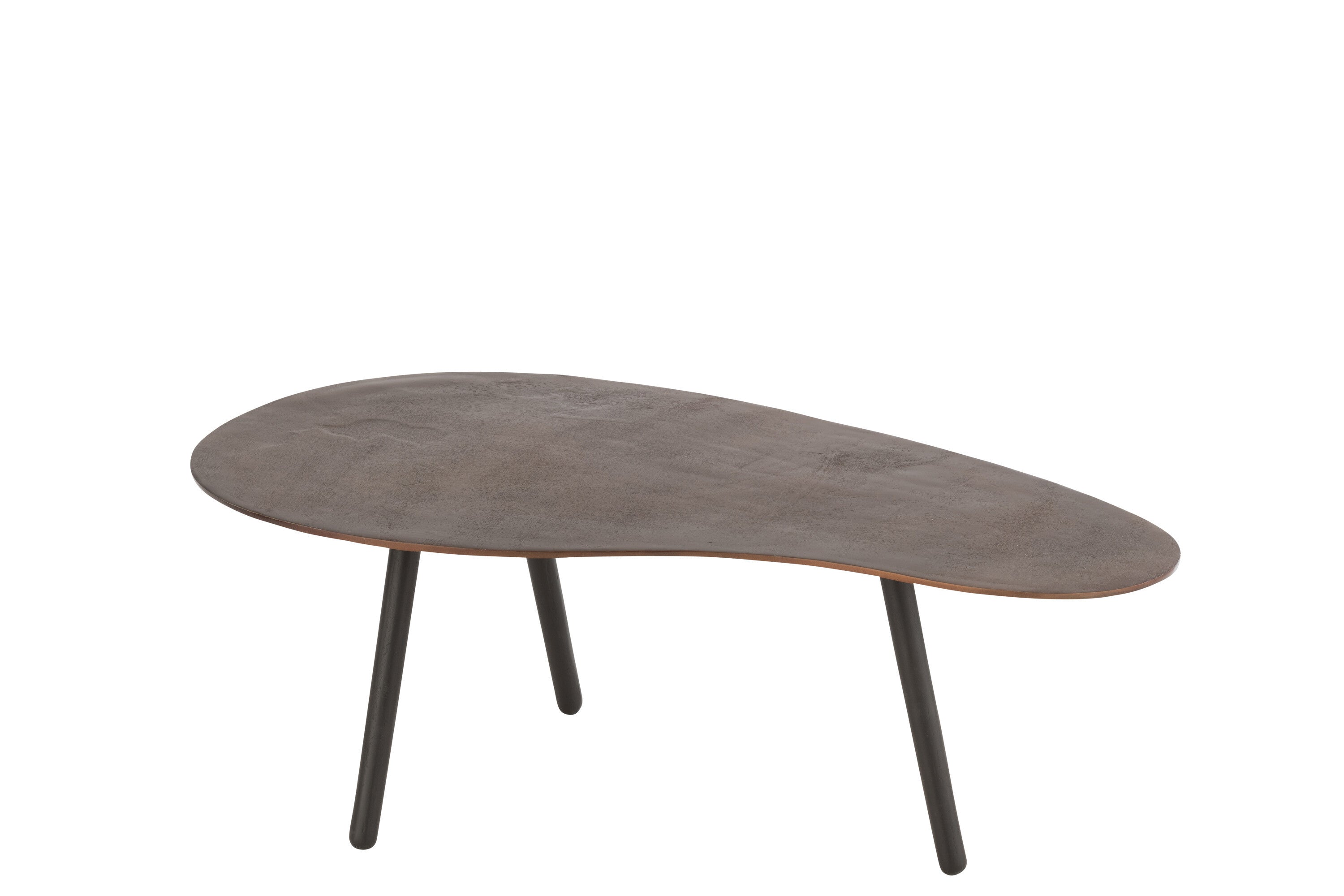 Table basse Drop en aluminium/fer marron S - J-LINE