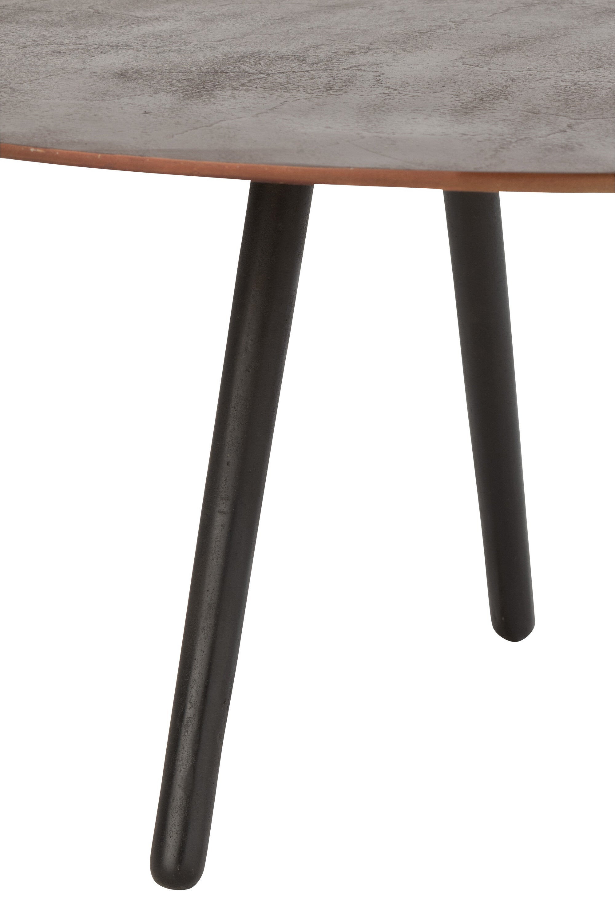 Table basse Drop en aluminium et fer marron L - J-LINE