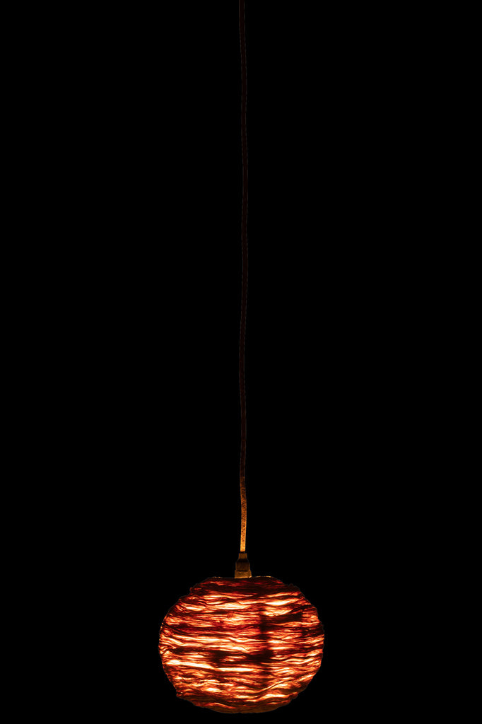 Hanglamp Bal Bananenblad Natuurlijk S - J-LINE
