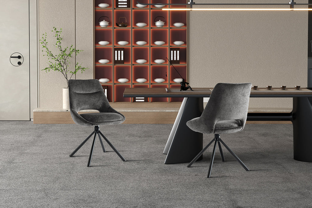 Stoel 'Dante' Fabric Grey ) RS