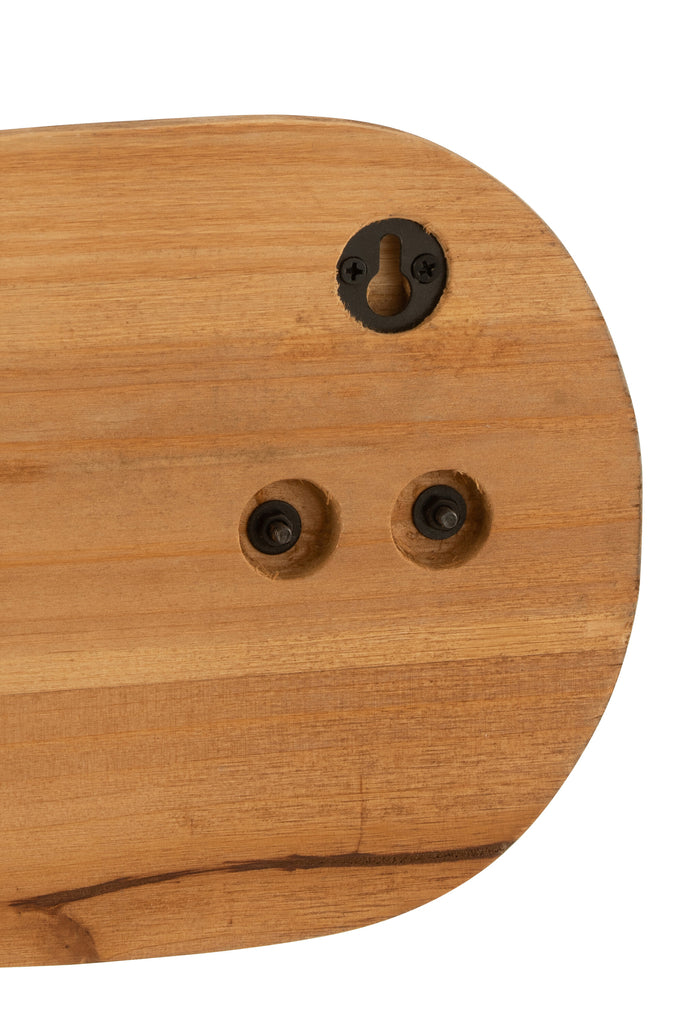 Kapstok roeispaan hout/metaal bruin - J-LINE