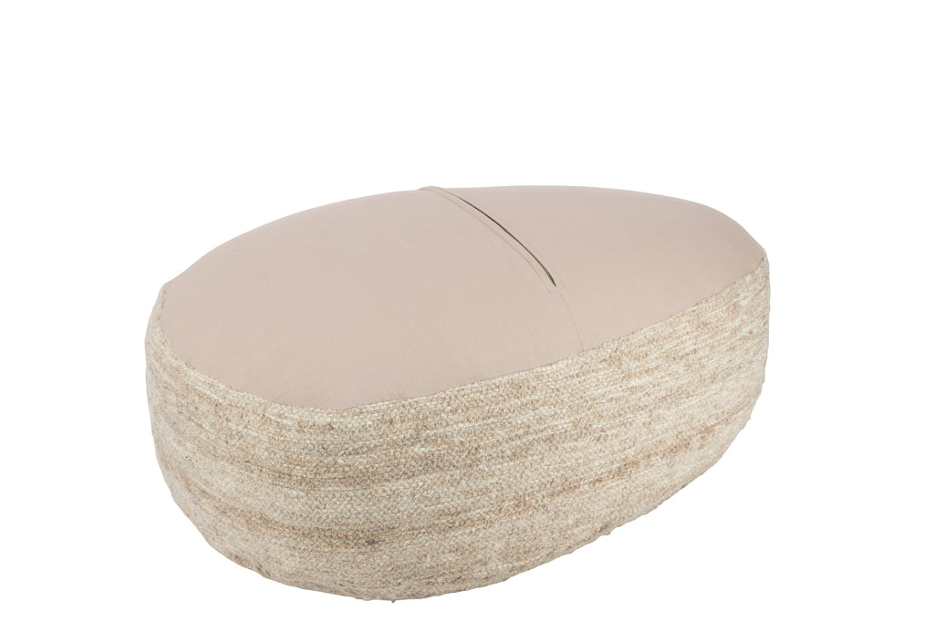 Pouf Pierre beige - J-LINE