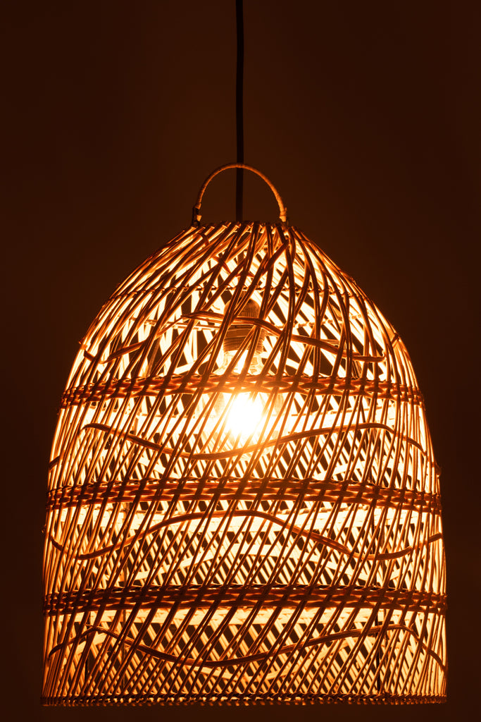 Abat-jour Waves en rotin naturel - J-LINE