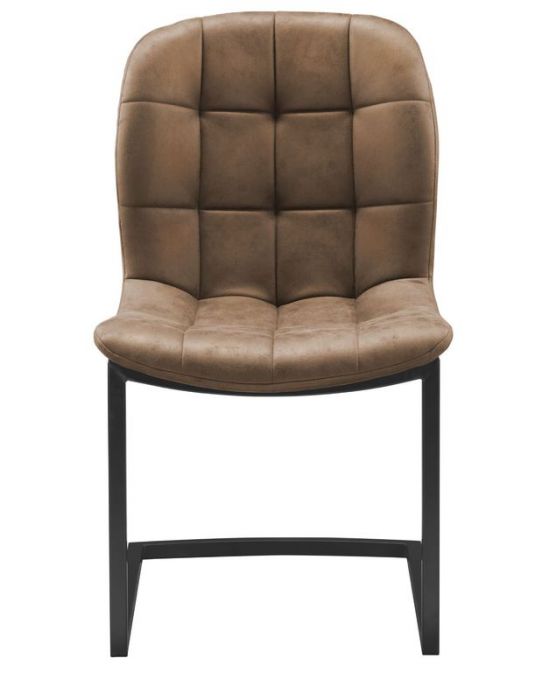 Stoel Savannah zwart - Stof Soft Cognac - RVD
