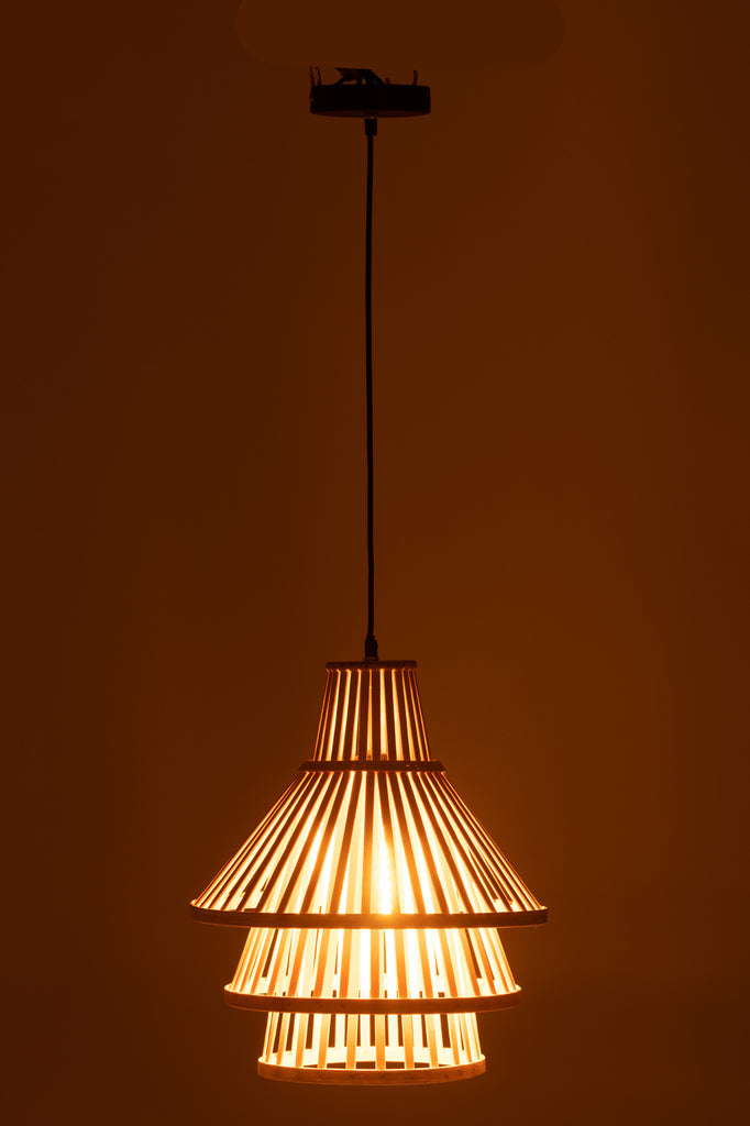 Hanglamp Lagen Bamboe Natuurlijk M - J-LINE