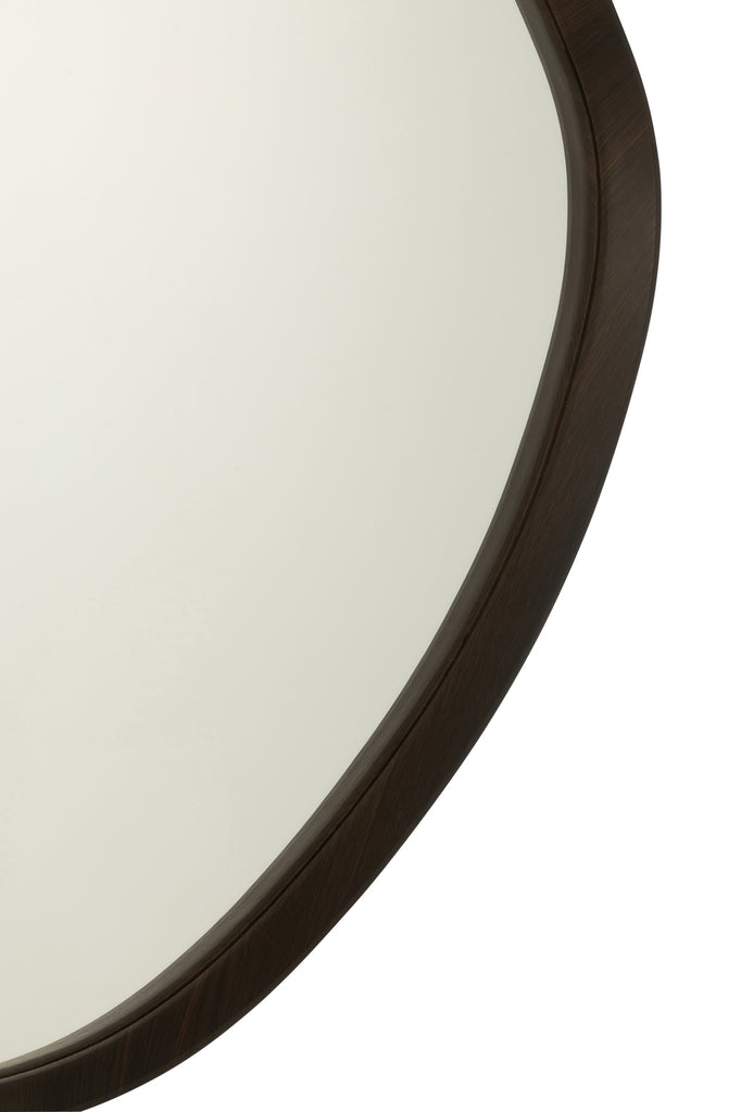 Spiegel Abstract MDF donkerbruin L - J-LINE