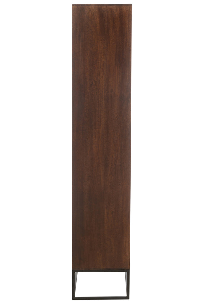 Boekenrek Mangohout/MDF Bruin - J-LINE