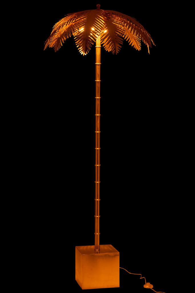Lampadaire Feuilles de Coco Acier - J-LINE