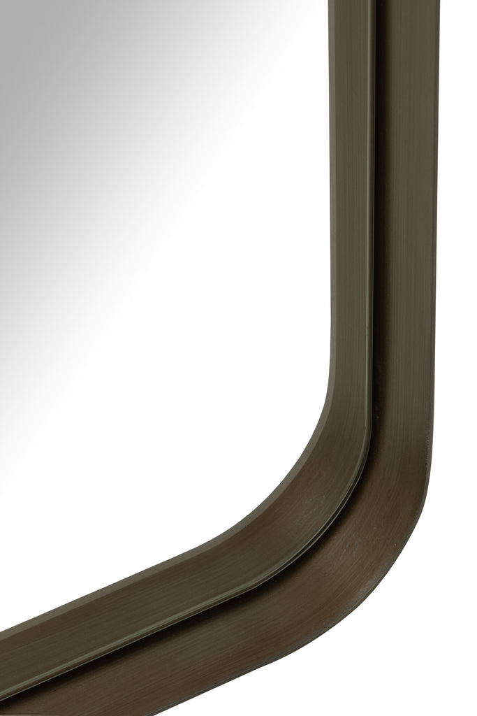 Miroir Markus en métal/verre noir L - J-LINE