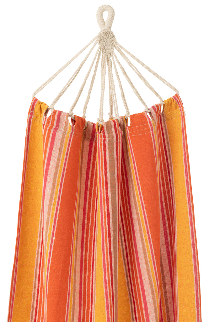 Hangmat Strepen oranje/mix- J-LINE