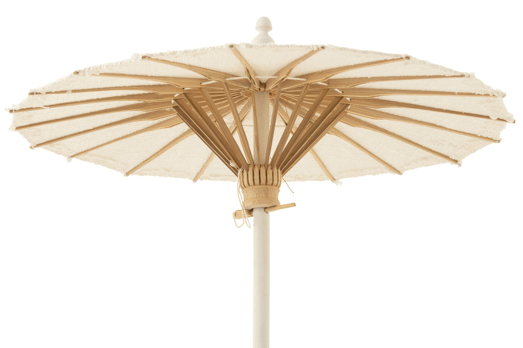 Parasol met textiel wit - J-LINE