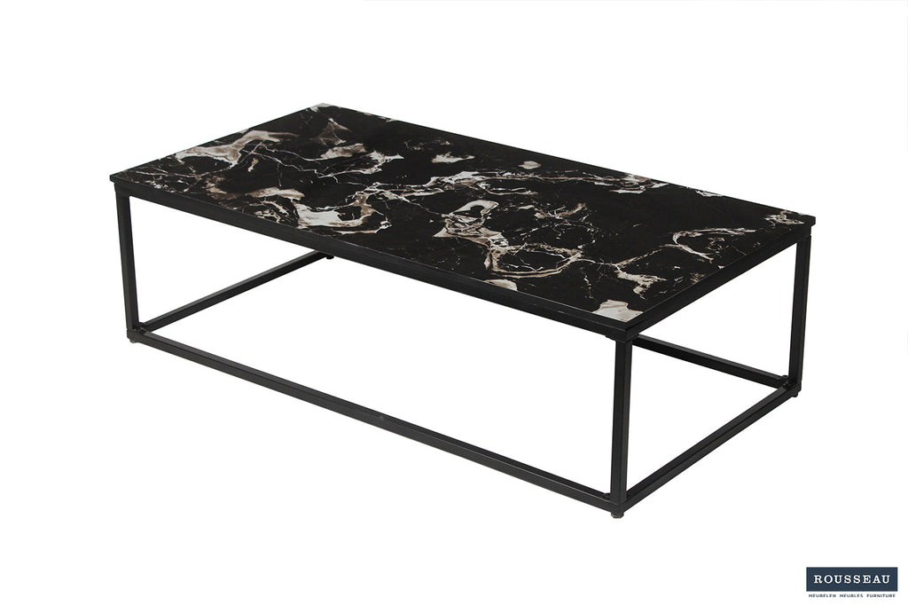 Salontafel 'Livorno' Composiet Marmer Zwart - RS