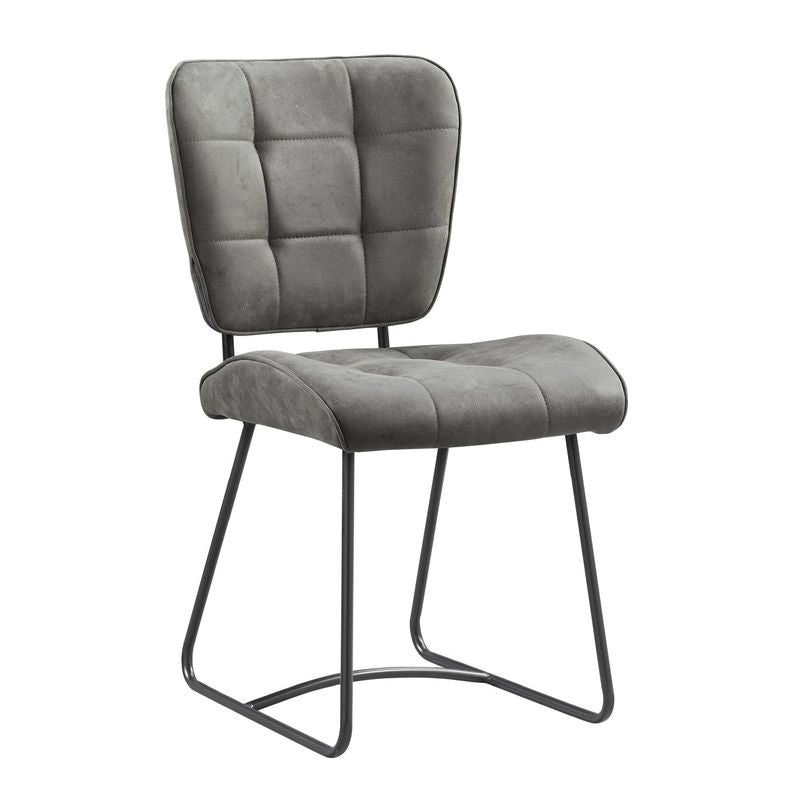 Stoel Bailey zwart - Stof Soft Steel - RVD