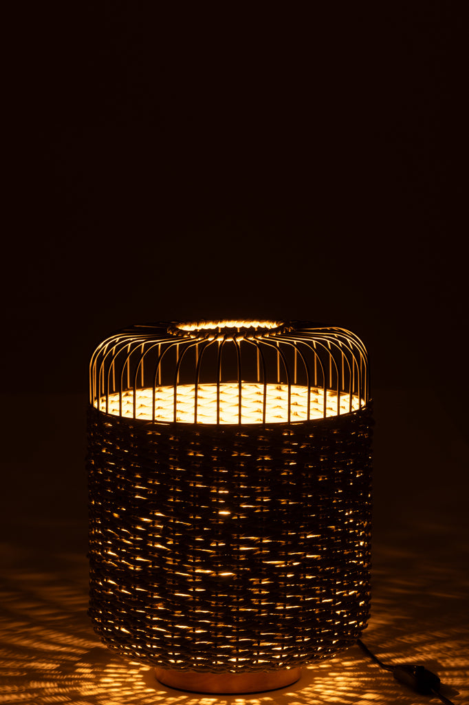 Lampe de table en métal vert - J-LINE