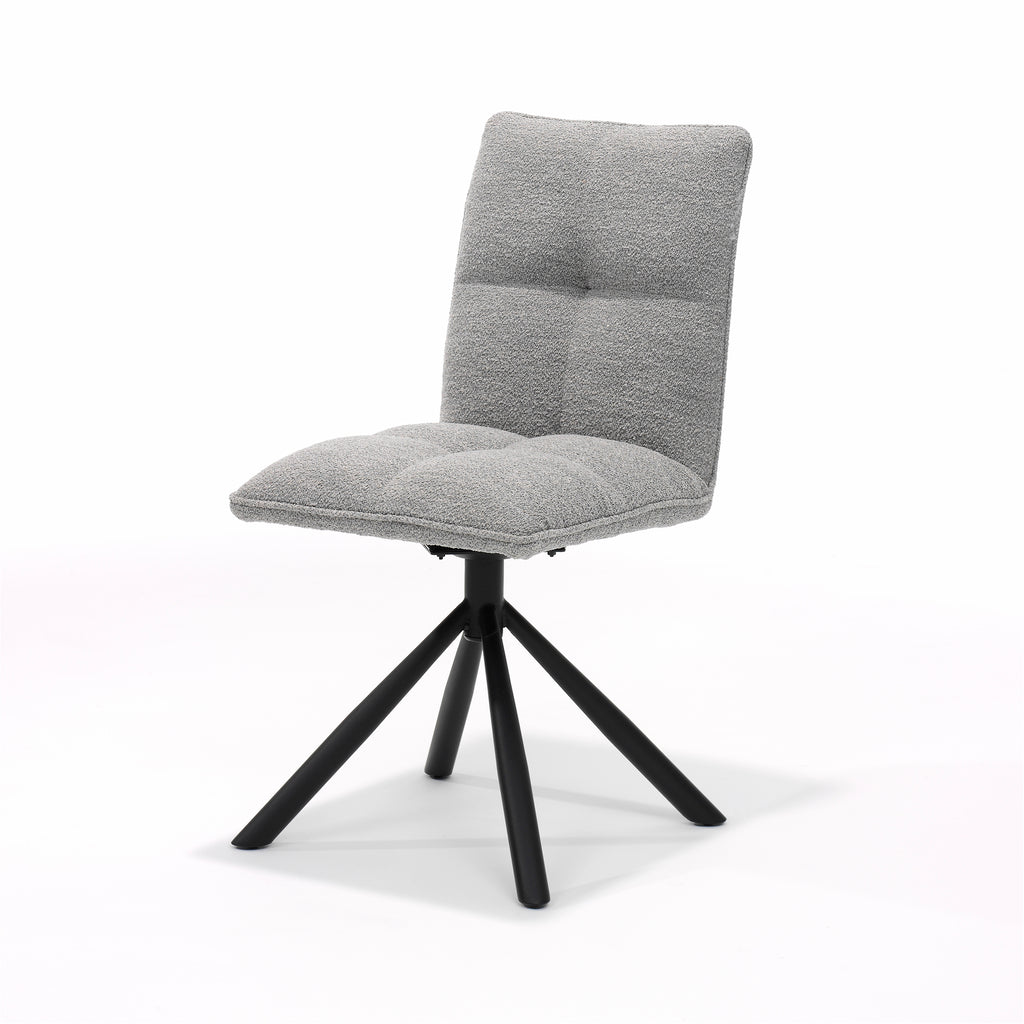 stoel Leon Stof Alpine Steel draaivoet - RVD