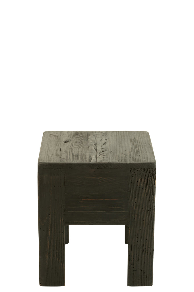 Kruk van hout zwart - J-LINE
